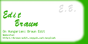 edit braun business card